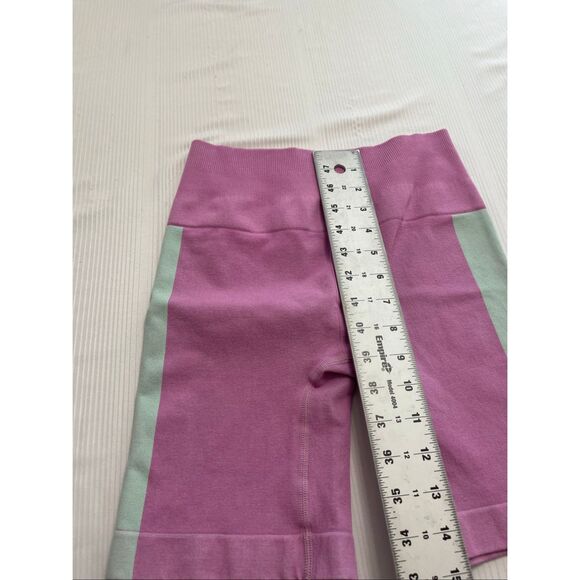 Cream Yoga Workout Tank Top Biker Short 2 Pc Set Size Small - Picture 11 of 14